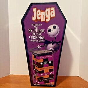 Nightmare Before Christmas Jenga Game Tim Burton Collector Edition Missing 1 pc